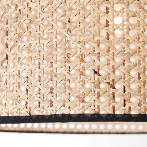 Brilliant Lampadaire arqué Wiley en rotin Brilliant