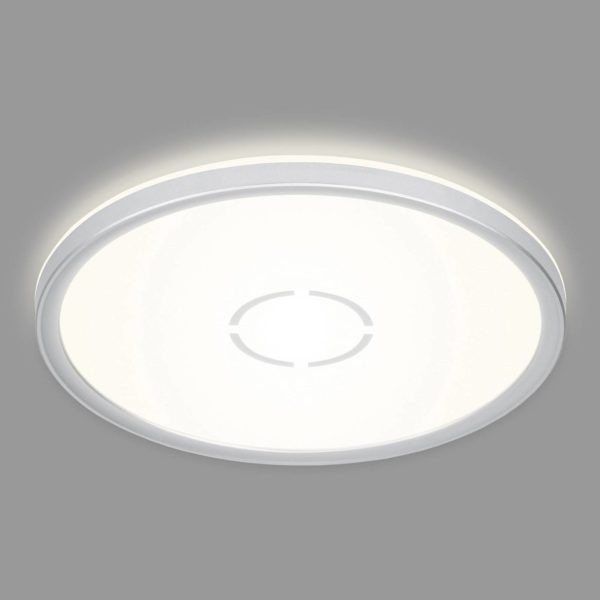 Briloner Plafonnier LED Free, Ø 29 cm, argenté Briloner