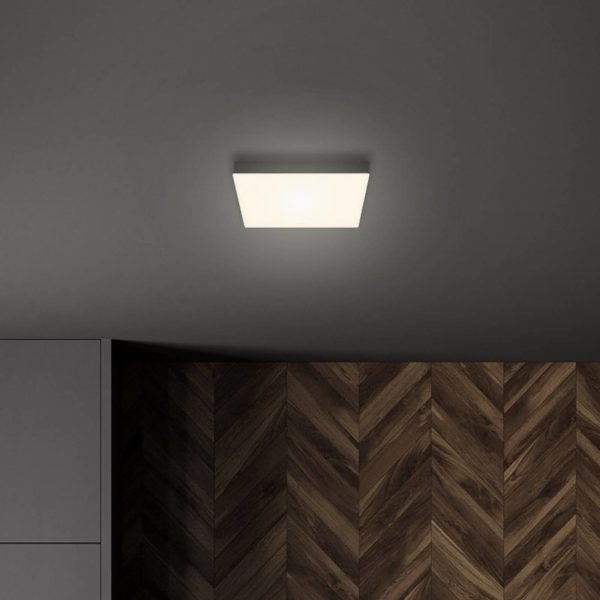 Briloner Plafonnier LED Flame, 21,2 x 21,2 cm, noir Briloner