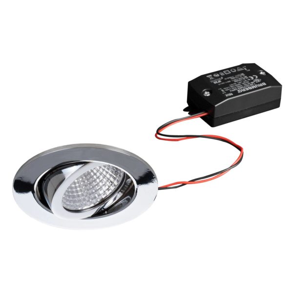 BRUMBERG spot encastré LED 38° rond chromé 2700K BRUMBERG