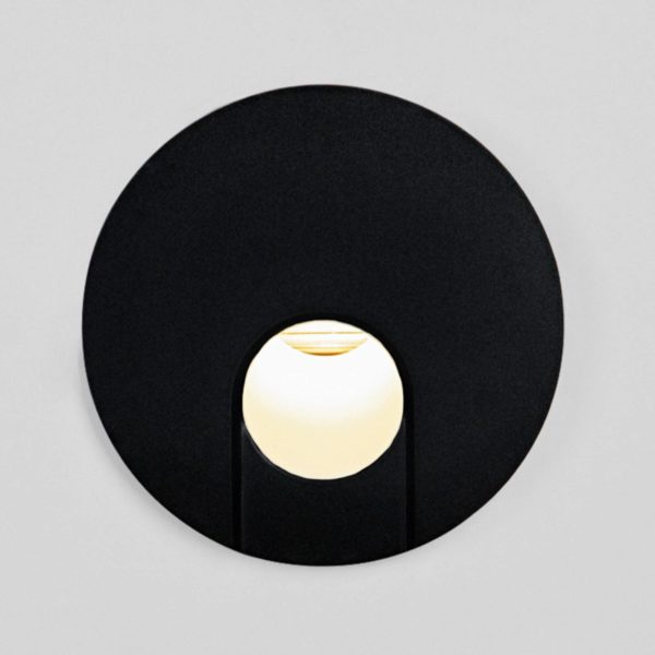 BRUMBERG Wall Kit68 en retrait, rond, noir BRUMBERG