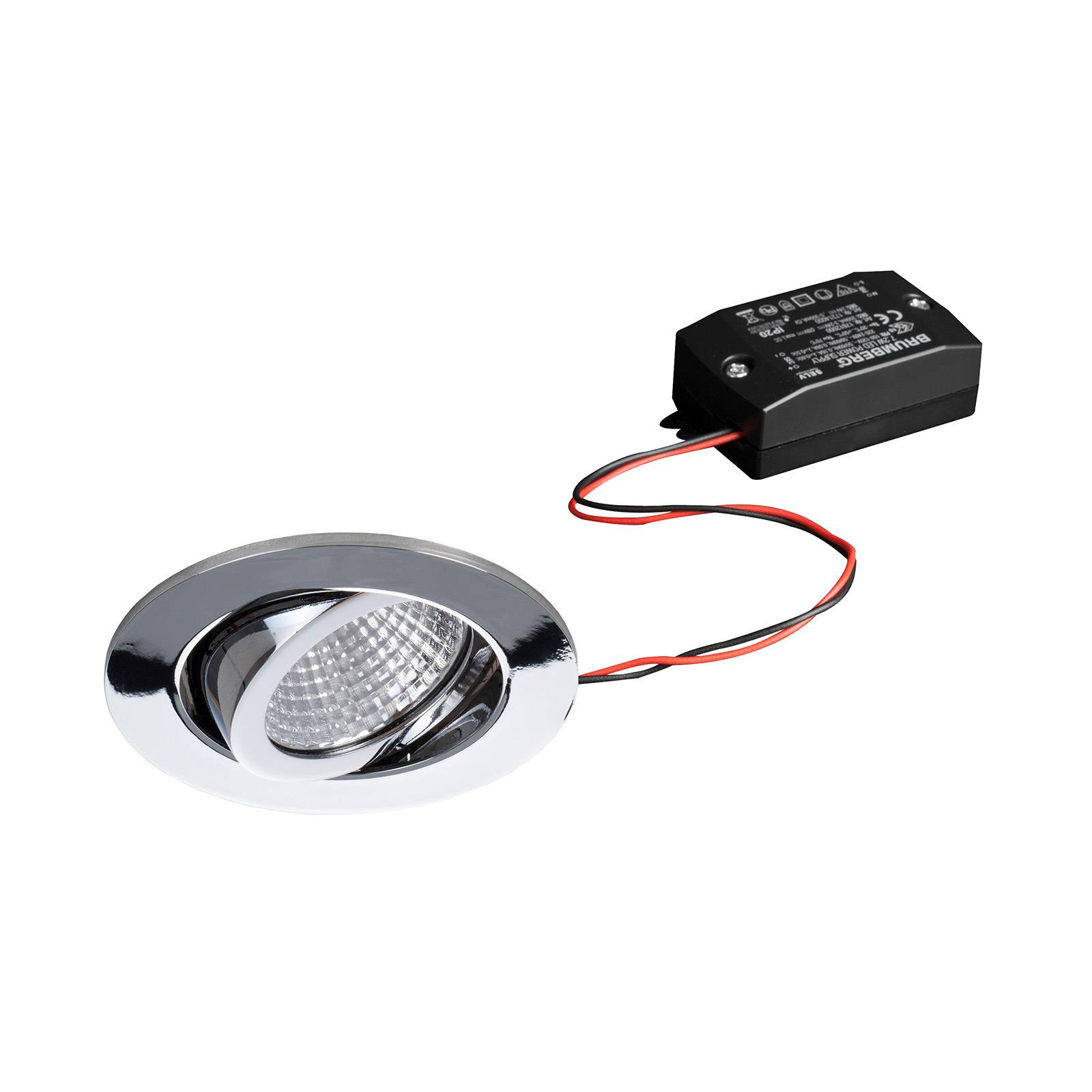 BRUMBERG spot encastré LED 38° rond chromé 3000K BRUMBERG