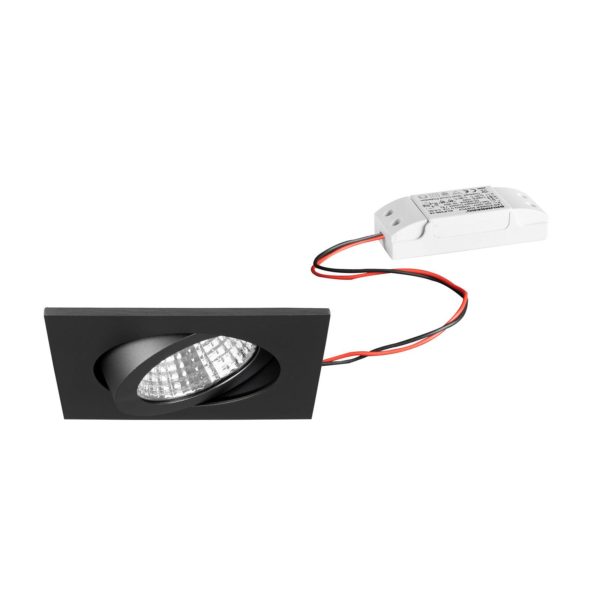 BRUMBERG spot encastré IP65 angulaire, titane BRUMBERG