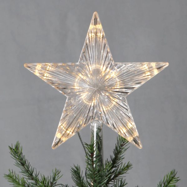 STAR TRADING Étoile en plastique pointe de sapin LED Topsy STAR TRADING