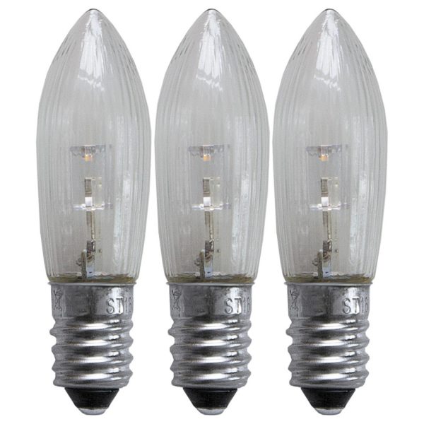 STAR TRADING Ampoule de rechange LED E10 0,2 W 2 100 K lot de 3 STAR TRADING