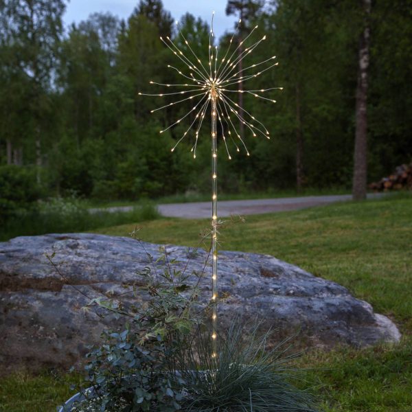 STAR TRADING Lampe déco LED Firework Outdoor blanc chaud pile STAR TRADING