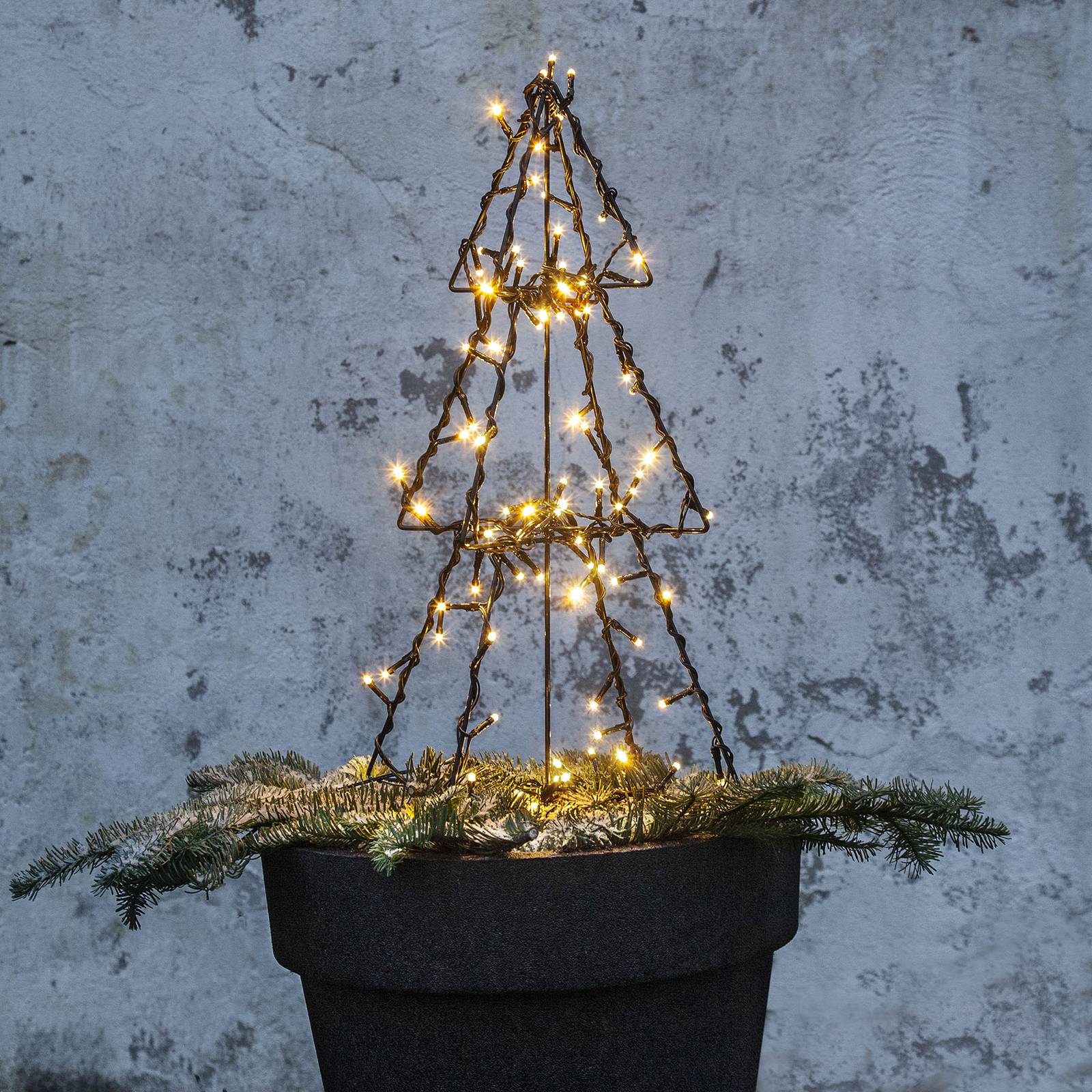 STAR TRADING Déco d’extérieur LED Light Tree Foldy