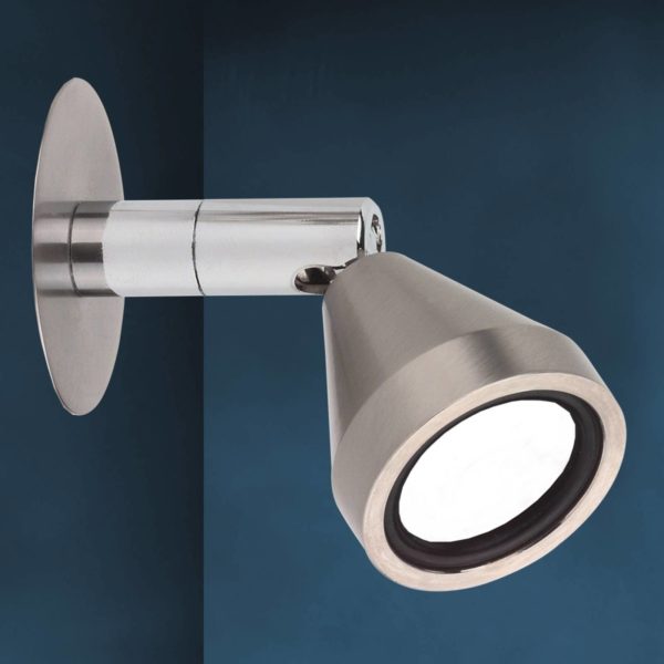 Busch Applique murale LED Mini, orientable, nickel, 3.000K Busch