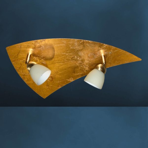 Busch Plafonnier Elegance, à 2 lampes, doré Busch