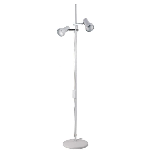 Busch lampe sur pied EIFEL à 2 lampes, blanc Busch