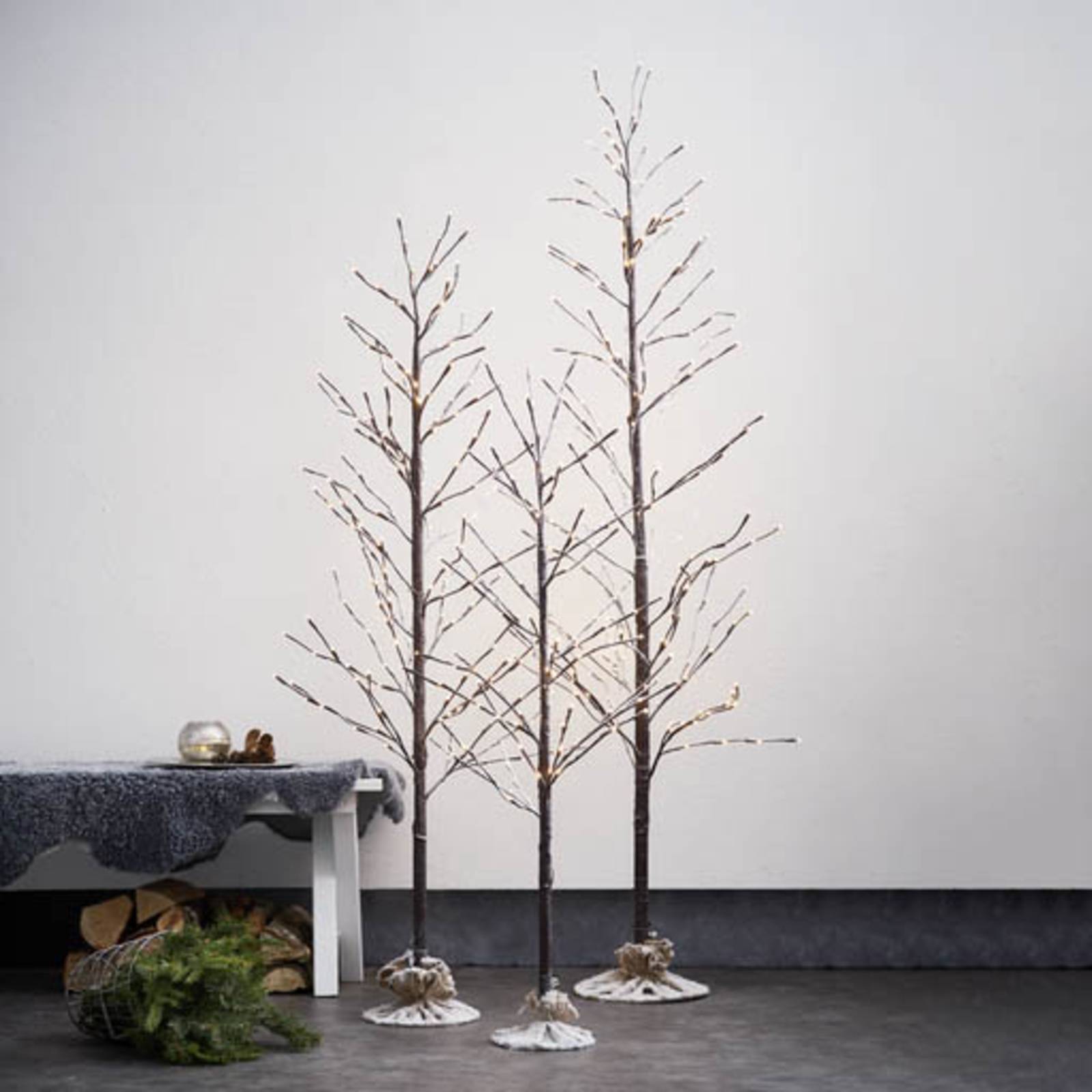 STAR TRADING LED arbre décoratif Tobby Tree IP44 marron hauteur 120cm STAR TRADING