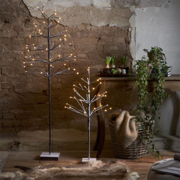 STAR TRADING Arbre décoratif LED Snowfrost Tree IP20 hauteur 90cm STAR TRADING