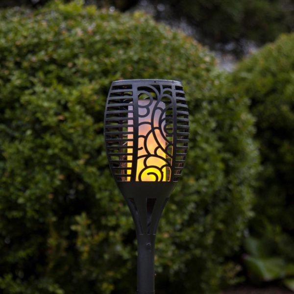 STAR TRADING Lampe solaire LED Flame, trois options, 54 cm STAR TRADING