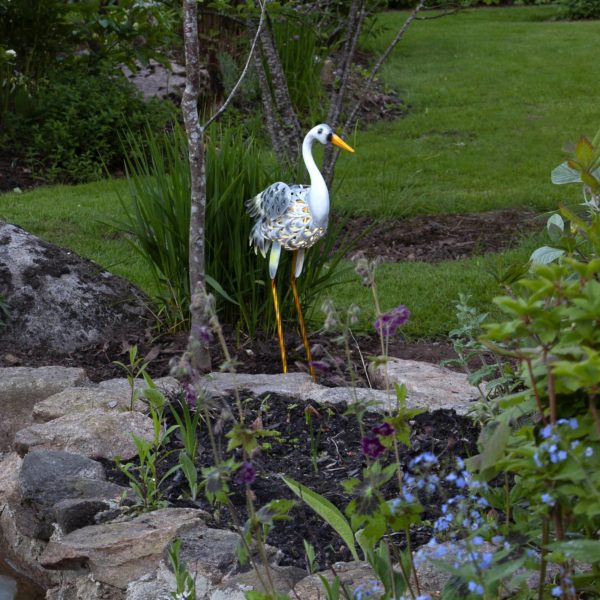 STAR TRADING Lampe solaire LED Heron, figurine de héron STAR TRADING