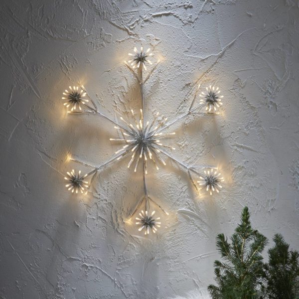 STAR TRADING Lampe décorative LED Flower Snowflake Ø 60 cm STAR TRADING