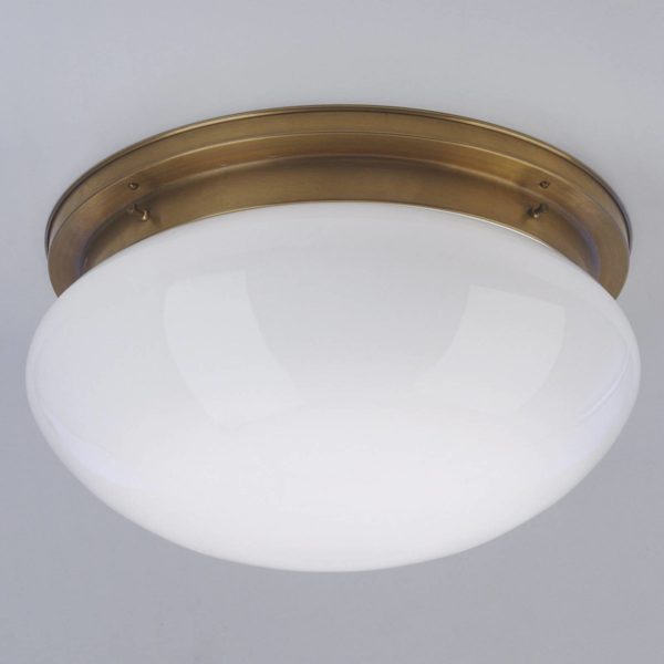 Berliner Messinglampen Grand plafonnier Harry en laiton Ø 40 cm Berliner Messinglampen