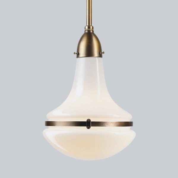 Berliner Messinglampen Suspension Frida en laiton, Ø 24 cm Berliner Messinglampen