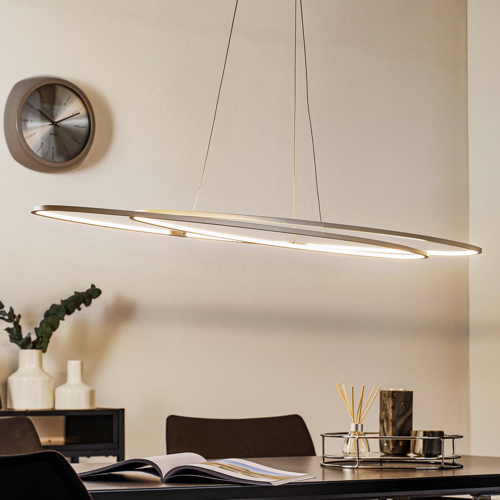 BOPP Suspension LED Slight de forme ovale