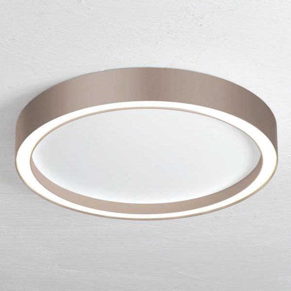 Bopp Aura plafonnier LED Ø 40 cm blanc/taupe BOPP