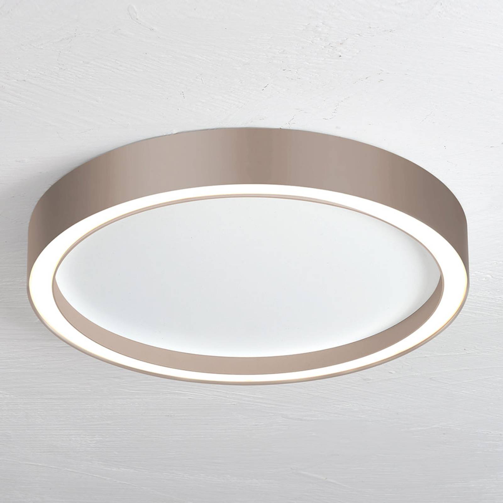 Bopp Aura plafonnier LED Ø 55 cm blanc/taupe BOPP