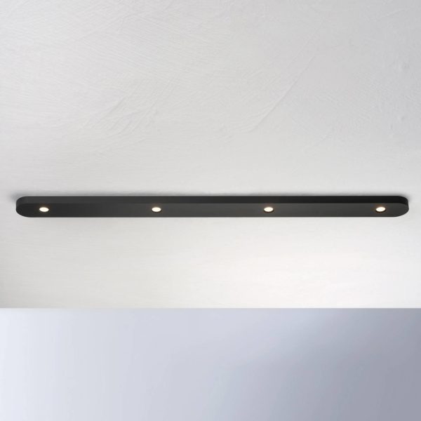 Bopp Close plafonnier LED à 4 lampes, noir BOPP