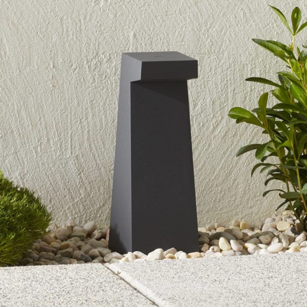BEGA 77276 – potelet LED en graphite, 3 000 K BEGA