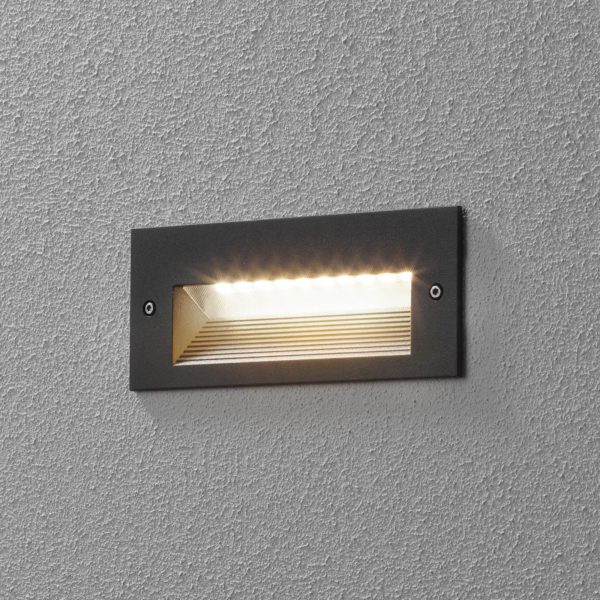 BEGA 33053 applique LED 3 000K graphite 17 cm BEGA
