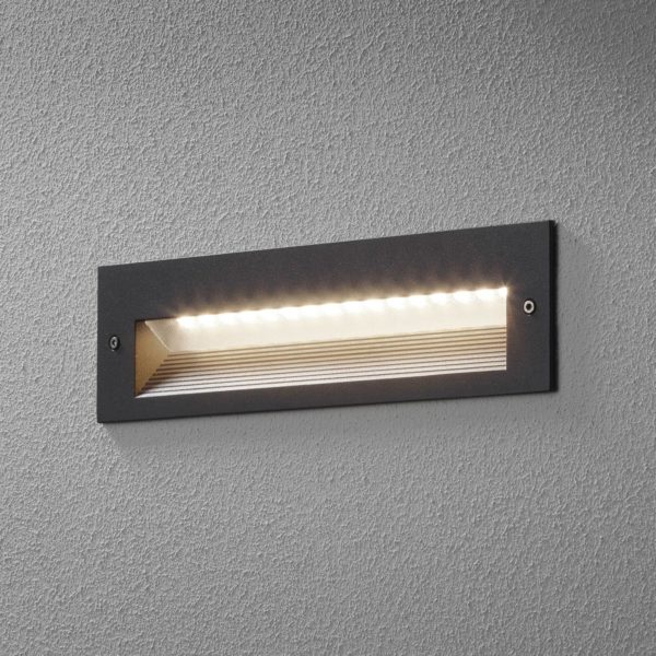 BEGA 33054 applique LED 3 000K graphite 26 cm BEGA
