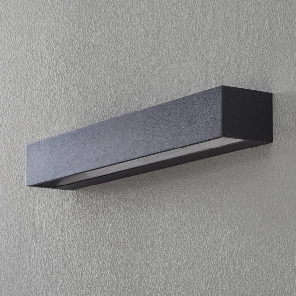 BEGA Studio Line applique large noire/alu 50 cm BEGA