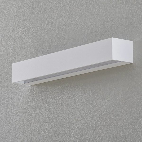 BEGA Studio Line applique large blanche/alu 50 cm BEGA