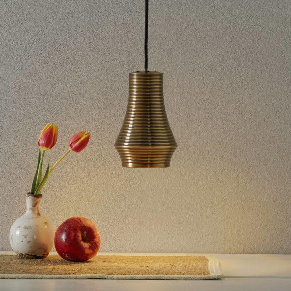 Bover Tibeta 01 – suspension LED, laiton ancien Bover