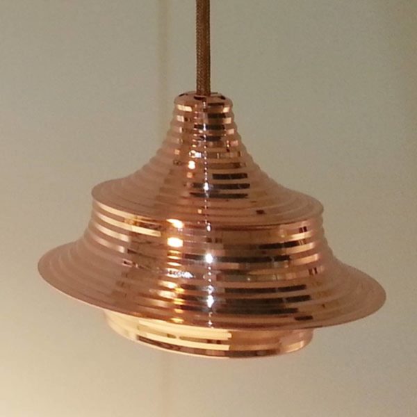 Bover Tibeta 02 – suspension LED, cuivrée Bover