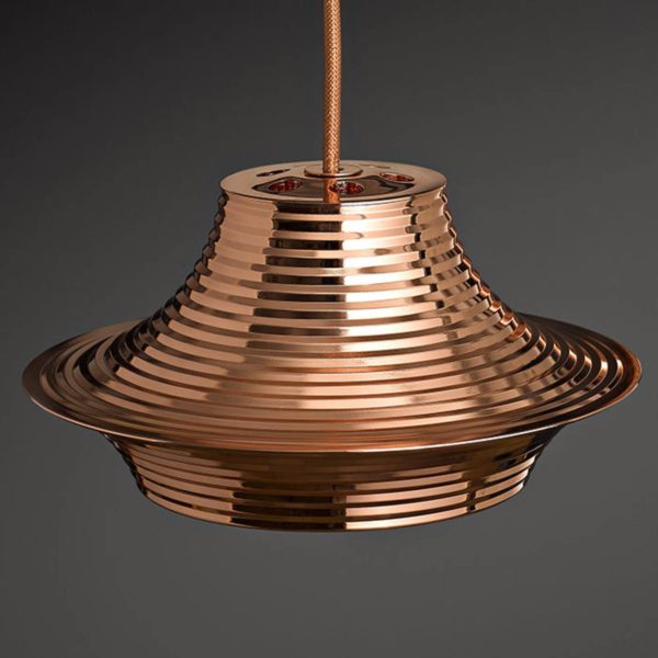 Bover Tibeta 03 – suspension LED, cuivrée Bover