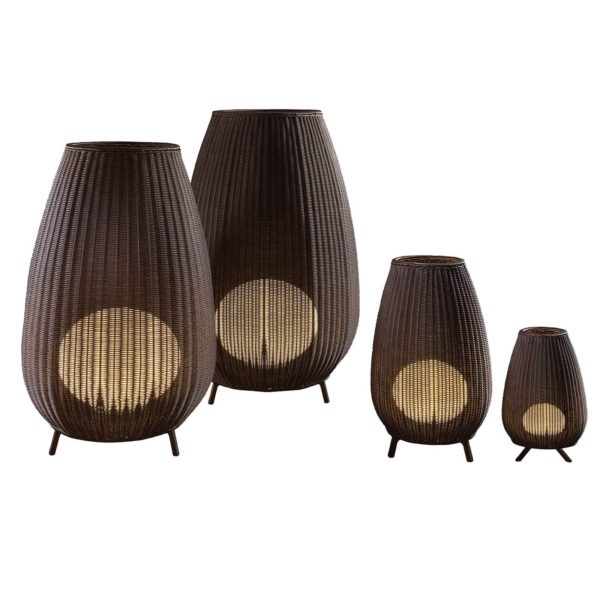 Bover Amphora 02 luminaire de terrasse, brun rotin Bover