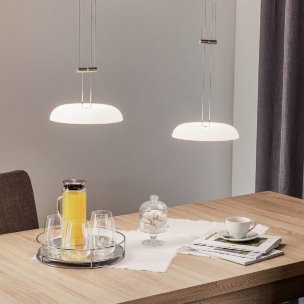 BANKAMP Vanity suspension 2 lampes nickel mat BANKAMP