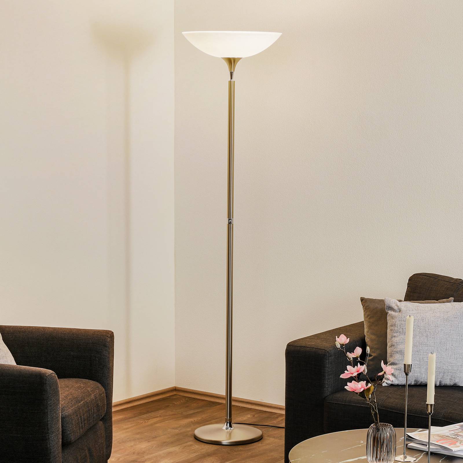 BANKAMP Opera lampadaire LED avec variateur tactile