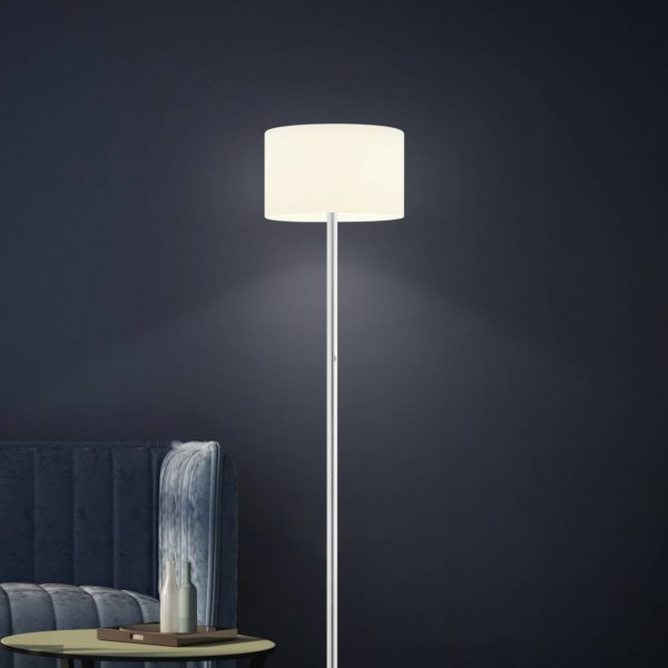 BANKAMP Grazia lampadaire LED, nickel BANKAMP