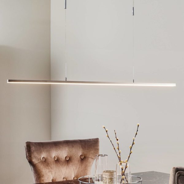 BANKAMP Slim suspension dim ZigBee 98 cm nickel BANKAMP