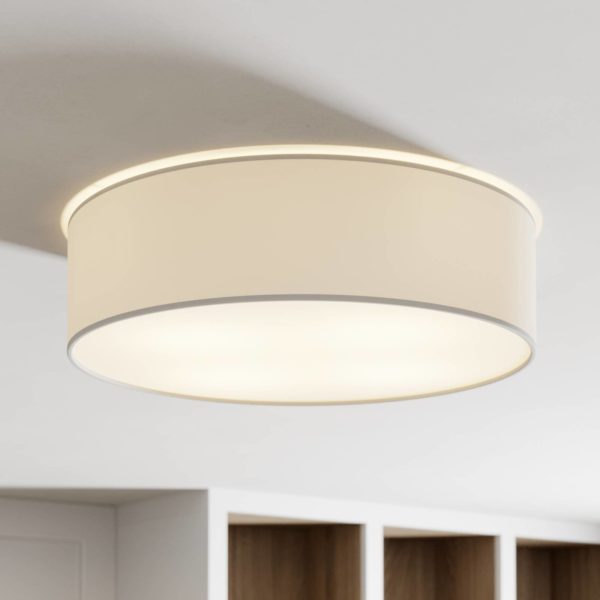 BRITOP Plafonnier Cassy avec cache, blanc, Ø 48 cm BRITOP