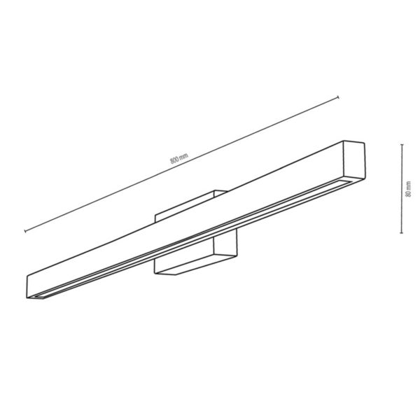 Applique murale LED Envostar Mirror, largeur 80 cm Envostar