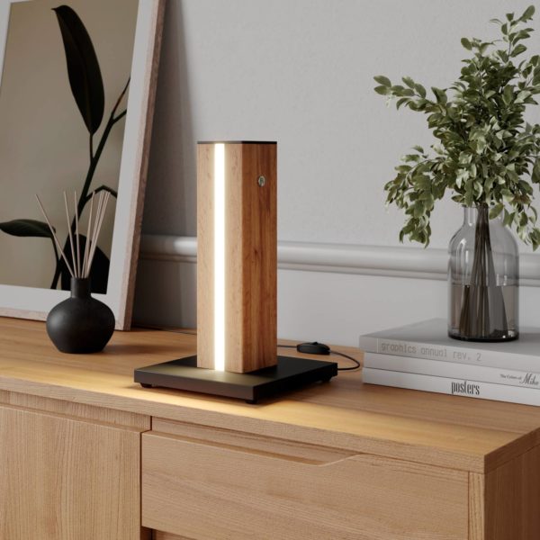 Envostar Eldder lampe à table LED en placage chêne Envostar