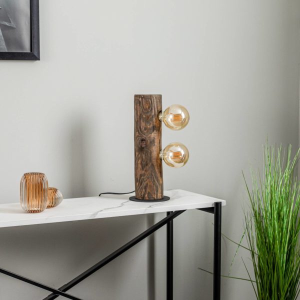Envostar Beam lampe de table 2 lampes, pin foncé Envostar