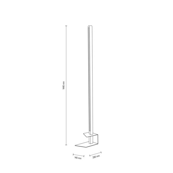 Envostar Lineo lampadaire LED pin foncé Envostar