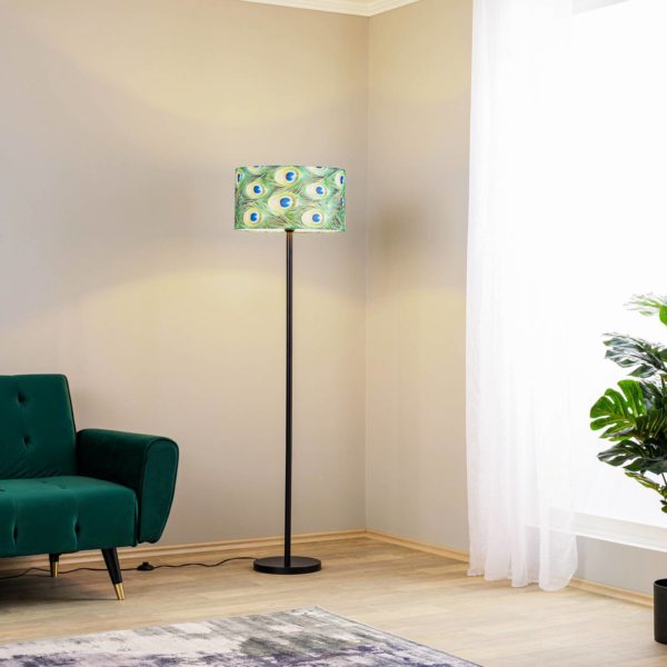 BRITOP Lampadaire Paon, Ø 45 cm, vert BRITOP