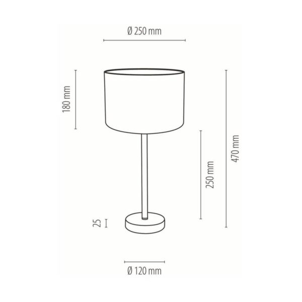 BRITOP Lampe à poser Paon, Ø 25 cm, noire BRITOP