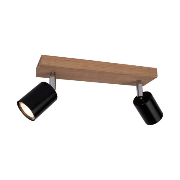 Envostar Alara spot pour plafond 2 lampes. chêne huilé Envostar