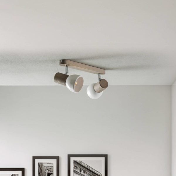 Envostar Nale spot pour plafond 2 lampes pin gris Envostar