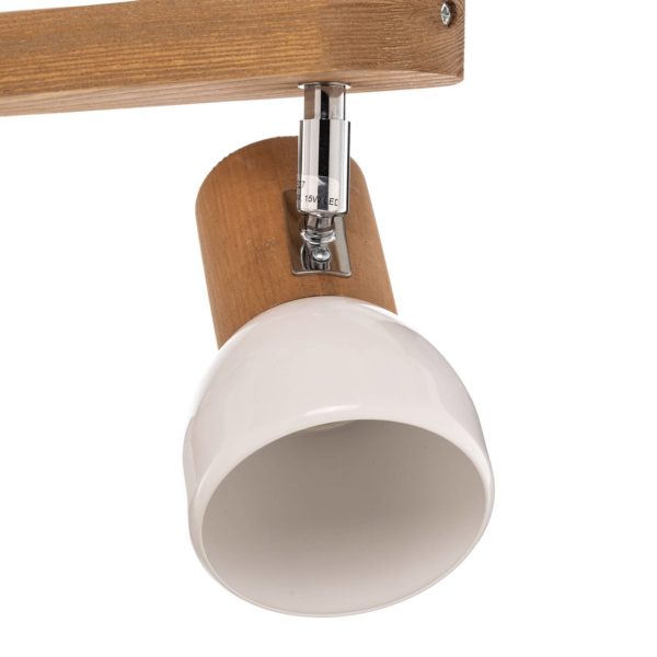 Envostar Nale spot pour plafond 3 lampes pin brun Envostar