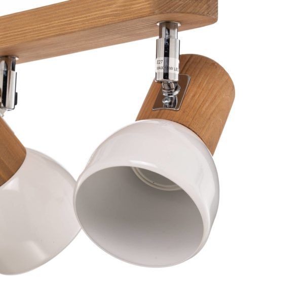 Envostar Nale spot pour plafond 6 lampes pin brun Envostar