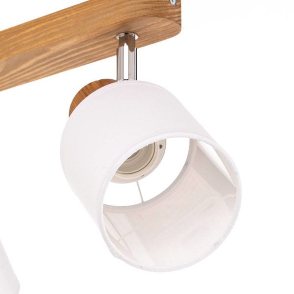 Envostar Nale 2 plafonnier à 3 lampes pin brun Envostar